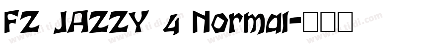 FZ JAZZY 4 Normal字体转换